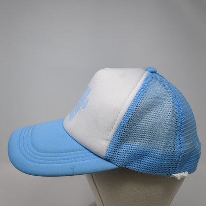 Good Things Take Time Snapback Trucker Hat Blue One Size Adjustable Mesh Back
