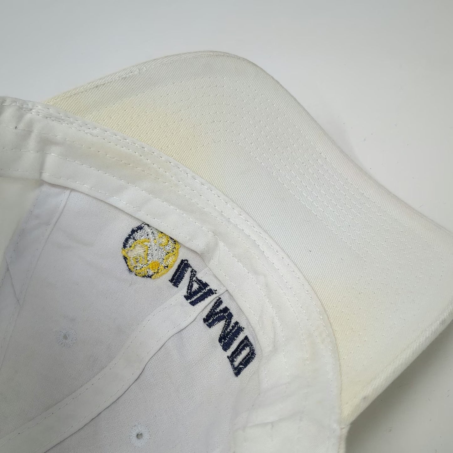 IBEX Baseball Cap White One Size Lockheed Martin IAMD Logo Cotton Slideback Hat