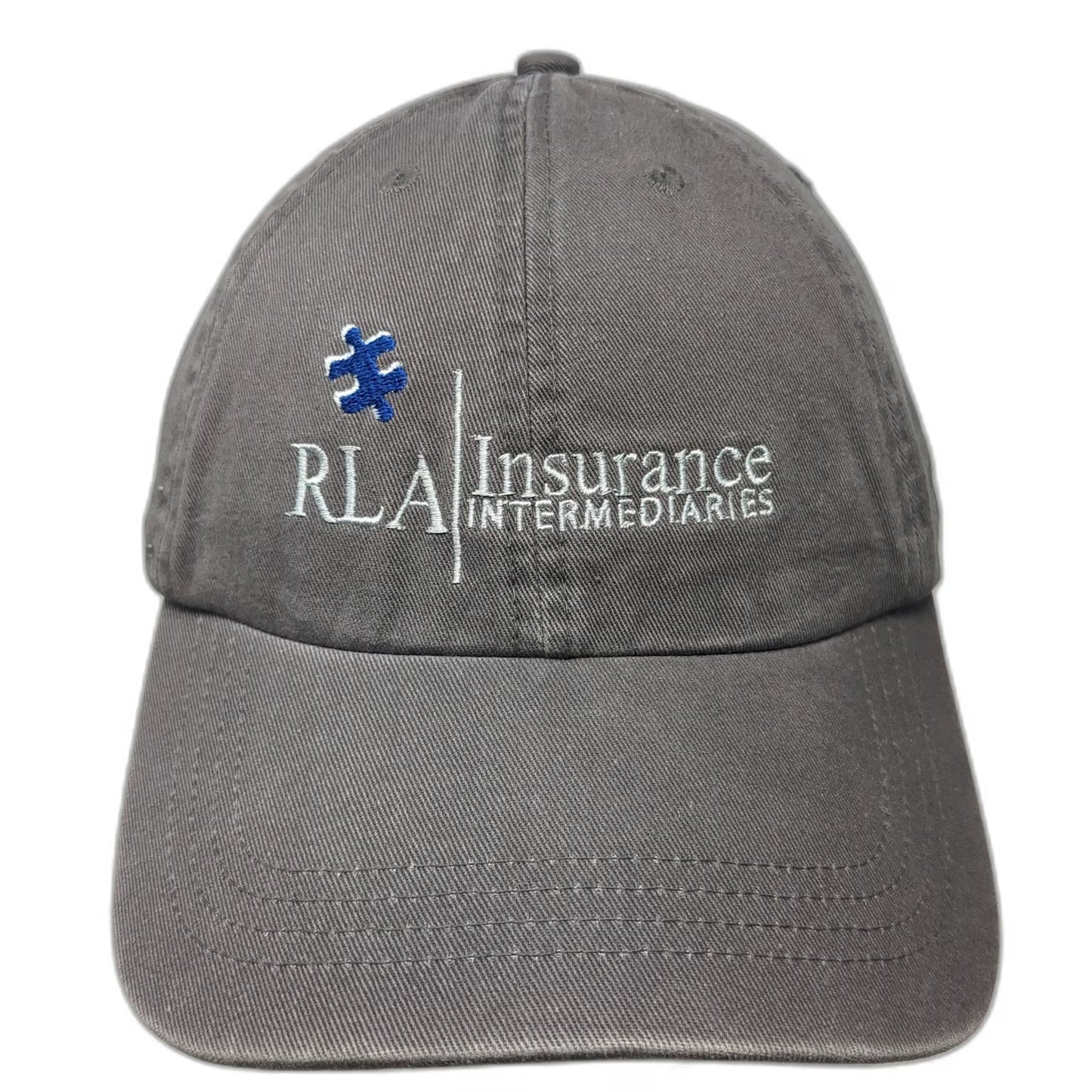 Cap America Baseball Cap Gray One Size RLA Insurance Slideback Adjustable hat