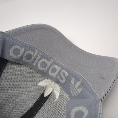 Adidas Trefoil Fitted Hat Gray One Size Embroidered Logo Stretch Outdoor