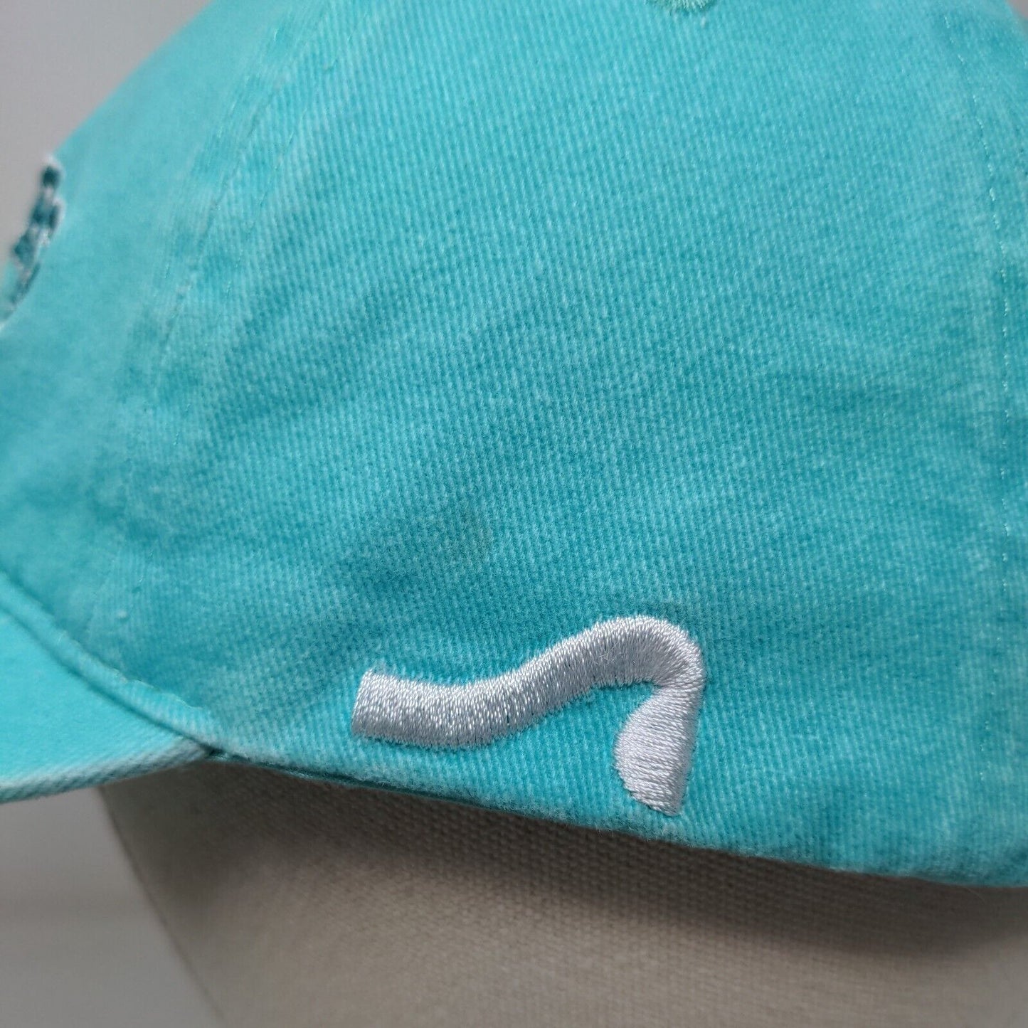 Melbourne Beach Florida Strapback Hat Greenish-Blue One Size Embroidered