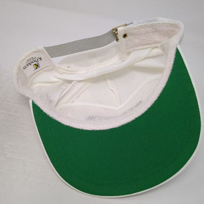 K-Products Sta-Rite 5 Panel Hat White One Size Slideback Rope Vintage Sunspark