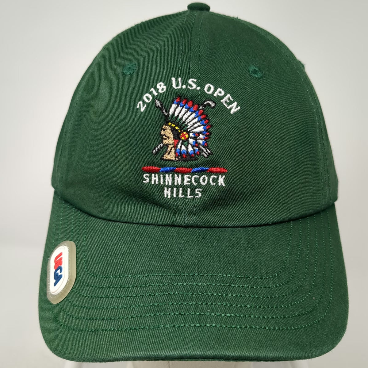 USGA Baseball Cap Green One Size 2018 U.S. Open Shinnecock Hills Member Hat