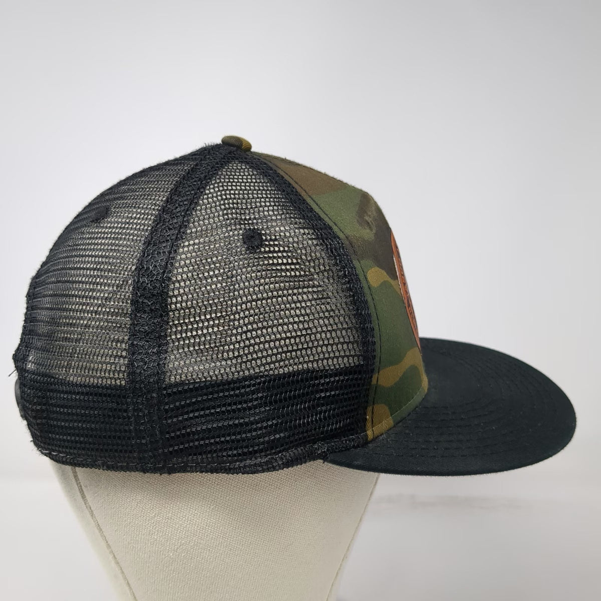 Otto Trucker Hat Green One Size Camo Mesh Back Mountain Patch Play Outside