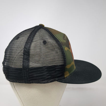 Otto Trucker Hat Green One Size Camo Mesh Back Mountain Patch Play Outside