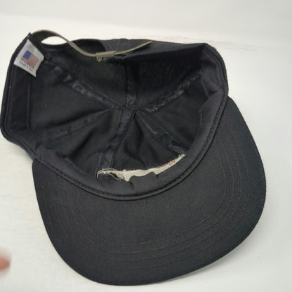 Baseball Cap Black Vintage Trout Fly Fishing Embroidered Made in USA Hat