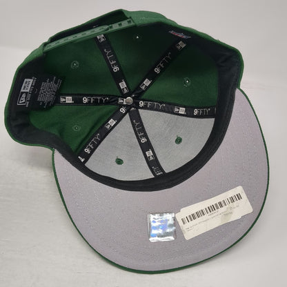 Green Bay Packers NFL New Era Snapback Hat Green One Size 9FIFTY Gray Undervisor