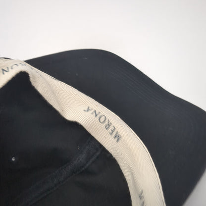 Merona Slideback Hat Black One Size Adjustable Solid 6 Panel Blank