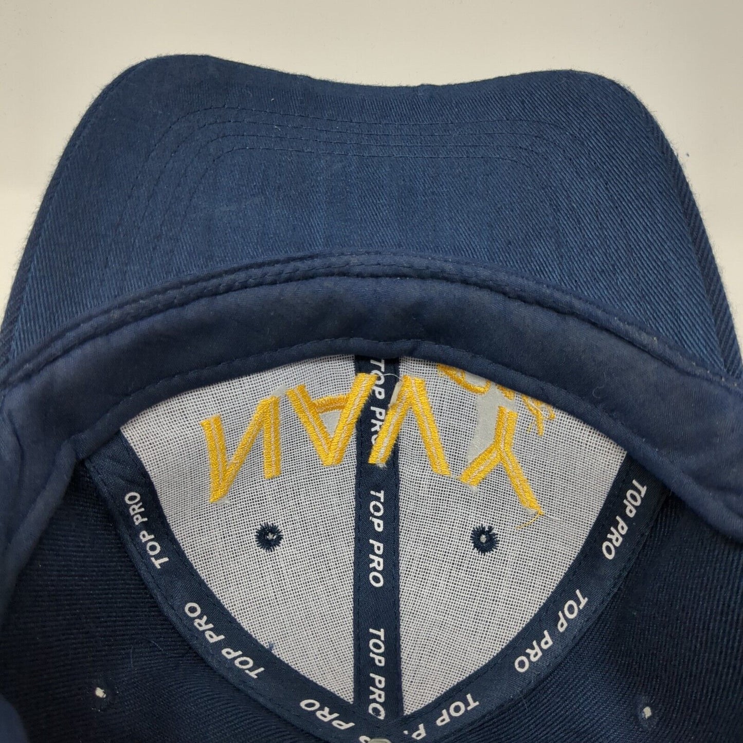 Navy Dad Strapback Hat Blue One Size Adjustable Embroidered Top Pro