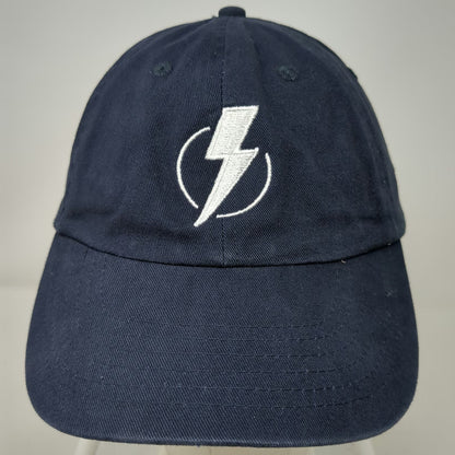 Salesforce Lightning Bolt Blue Baseball Cap Hat OSFM Adjustable Cotton Slideback