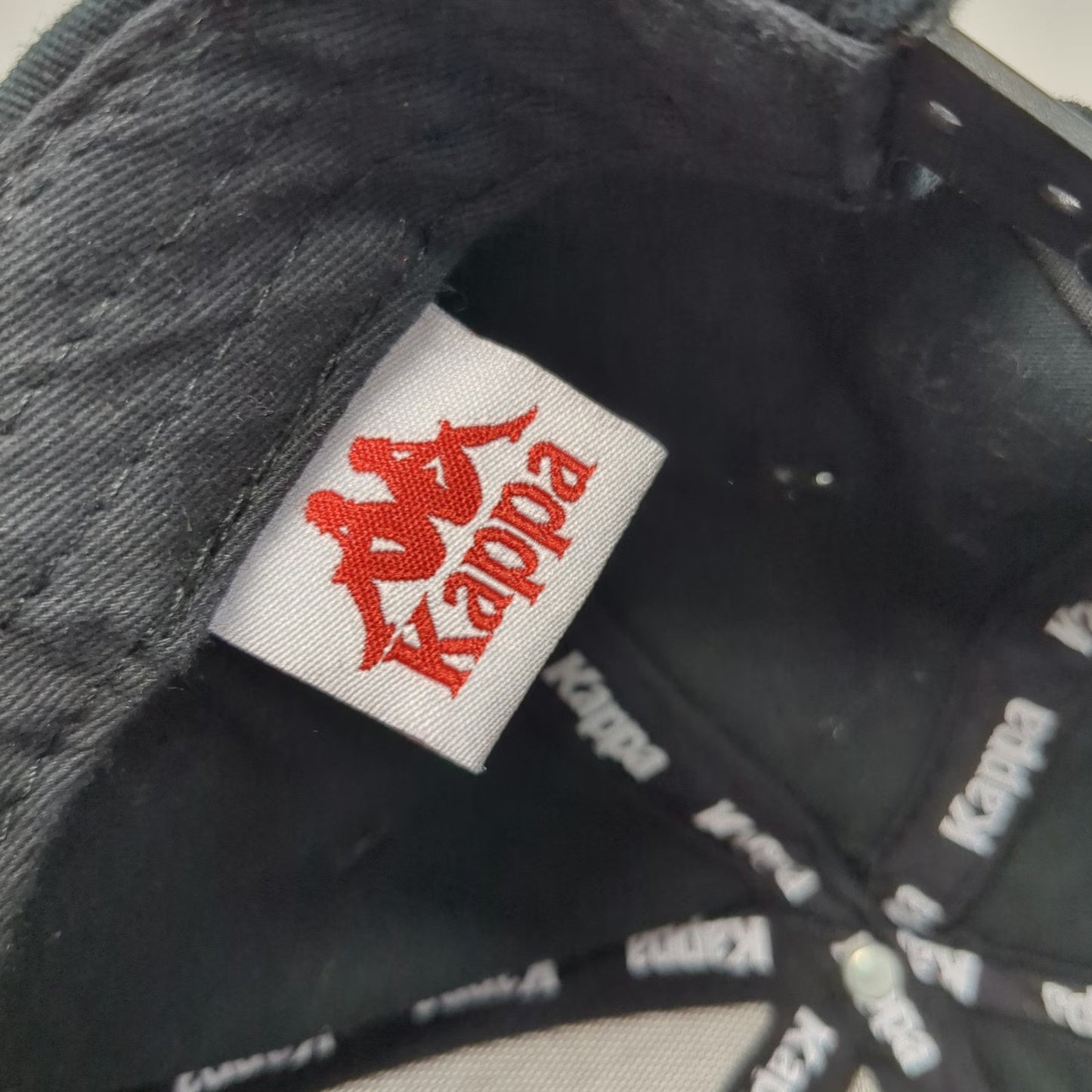 Kappa Snapback Hat Black Size 59 Embroidered Logo Adjustable Sportswear Cap