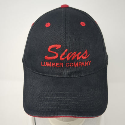 Sims Lumber Company Buywood Baseball Cap Black OS Adjustable Embroidered Otto