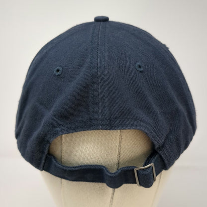 Richardson Baseball Cap Blue One Size Bent Water Brewing Co Leather Patch Hat