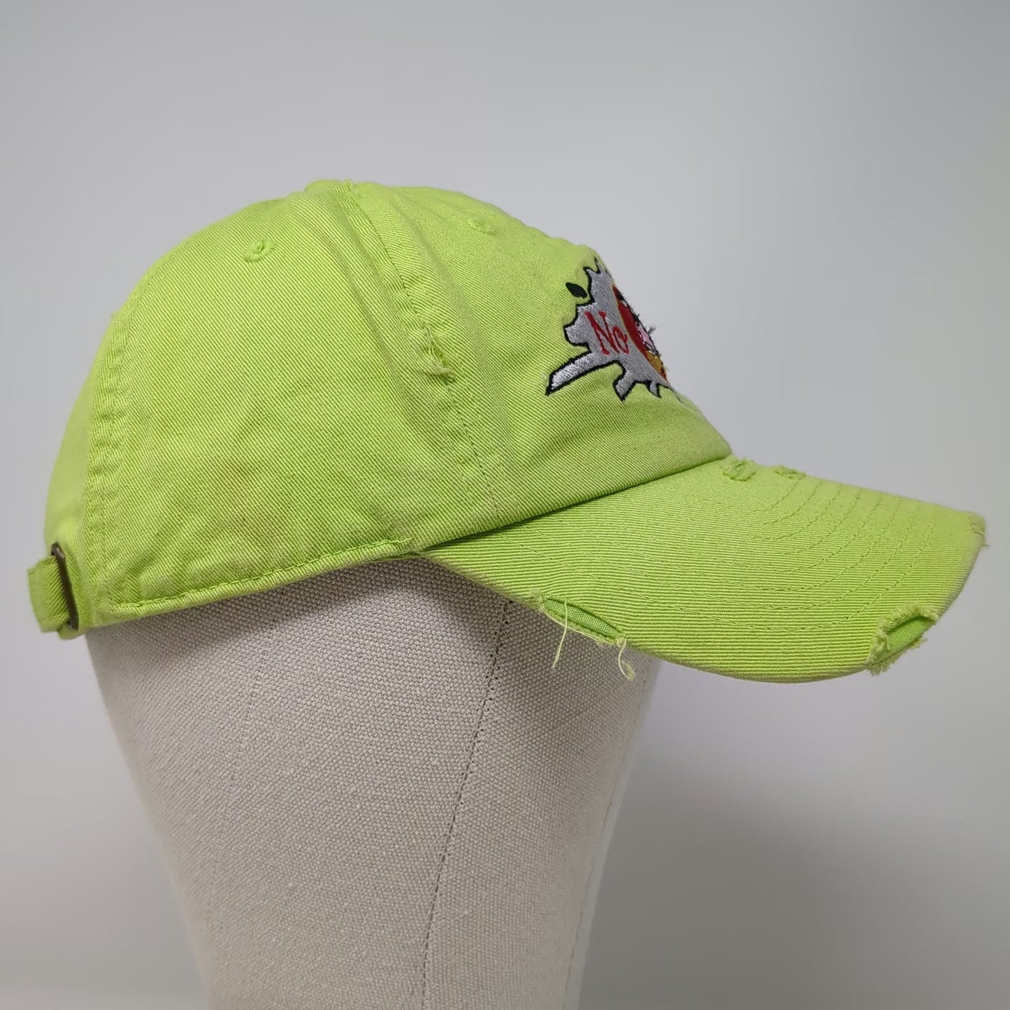 KBETHOS Baseball Cap Green One Size No Lao Cow 2021 Distressed Slideback Hat