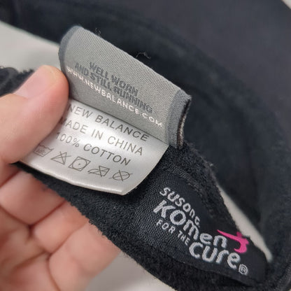 New Balance Visor Black One Size Hat Pink Ribbon Susan G. Komen For The Cure