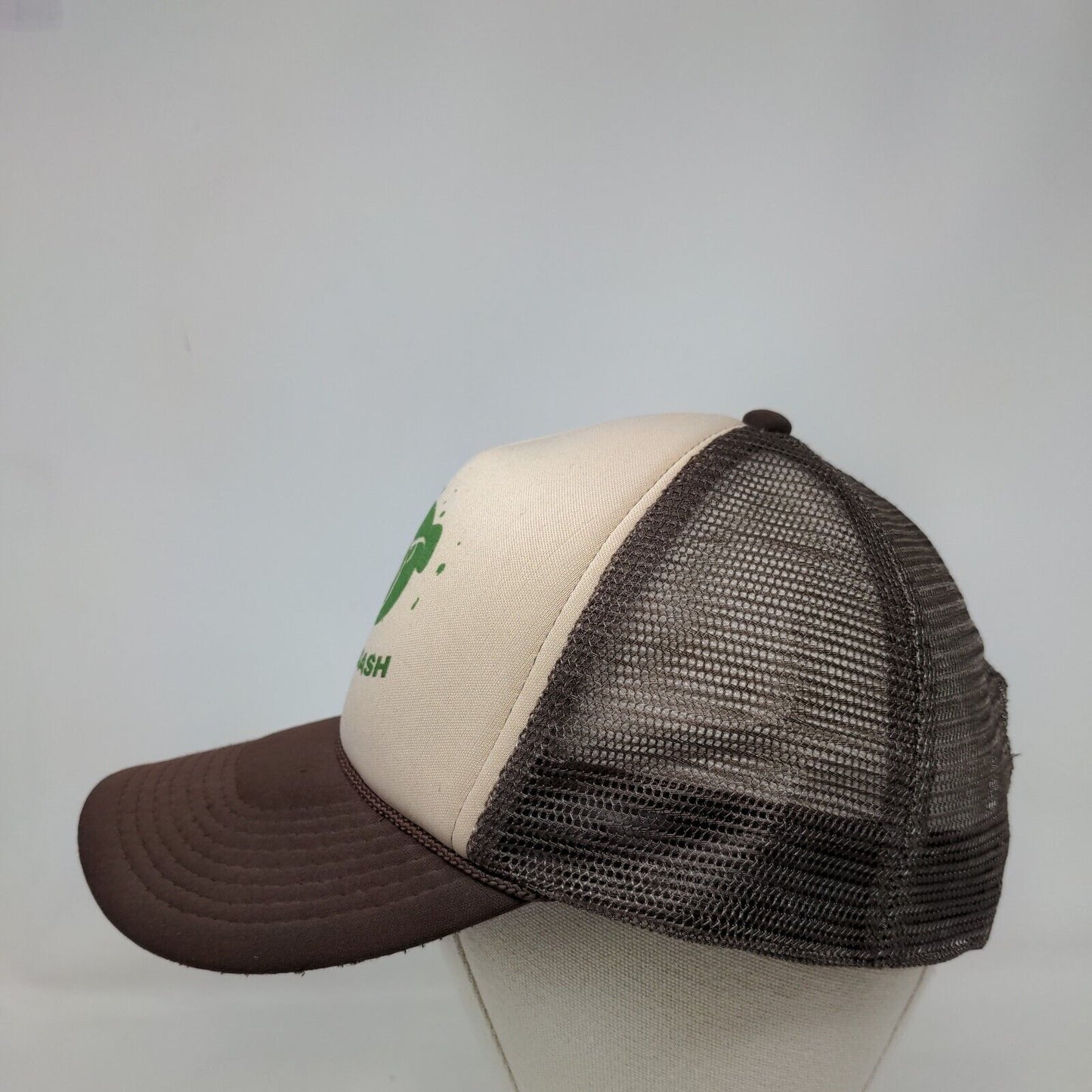 Dirty Dash Snapback Rope Trucker Hat Brown OSFM Mesh Back Otto