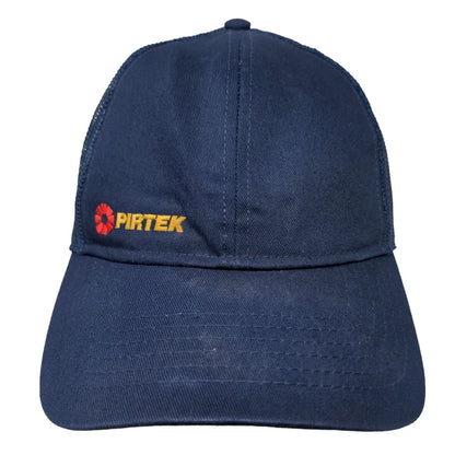 Pirtek Snapback Mesh Back Trucker Hat Blue One Size Embroidered Cap America