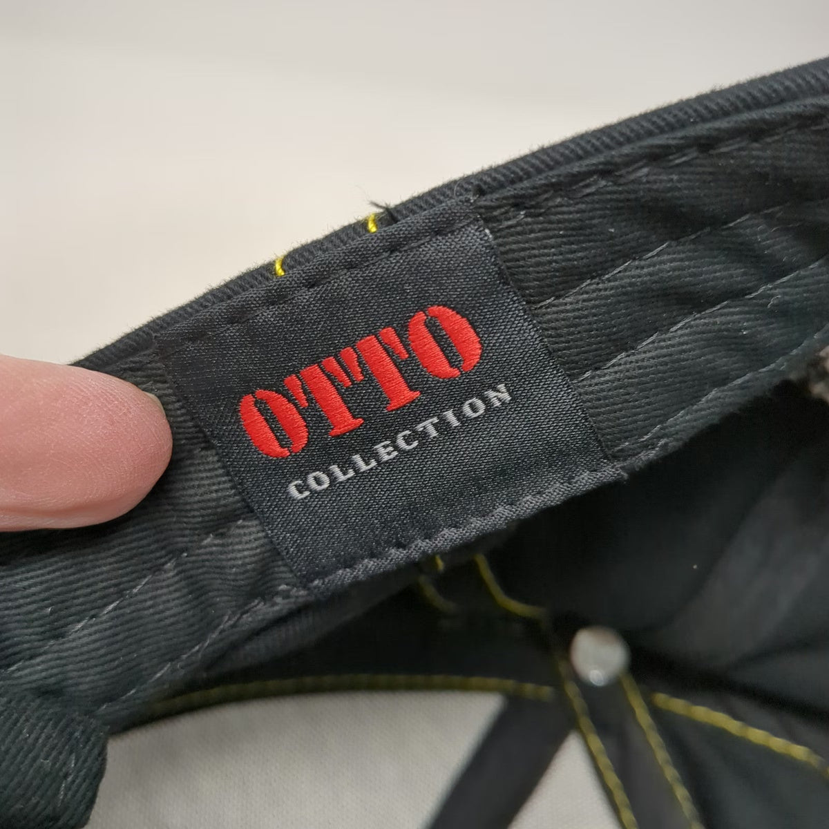 OTTO Baseball Cap Black One Size Mobil Delvac TA Truck Service Hat Diamond Plate