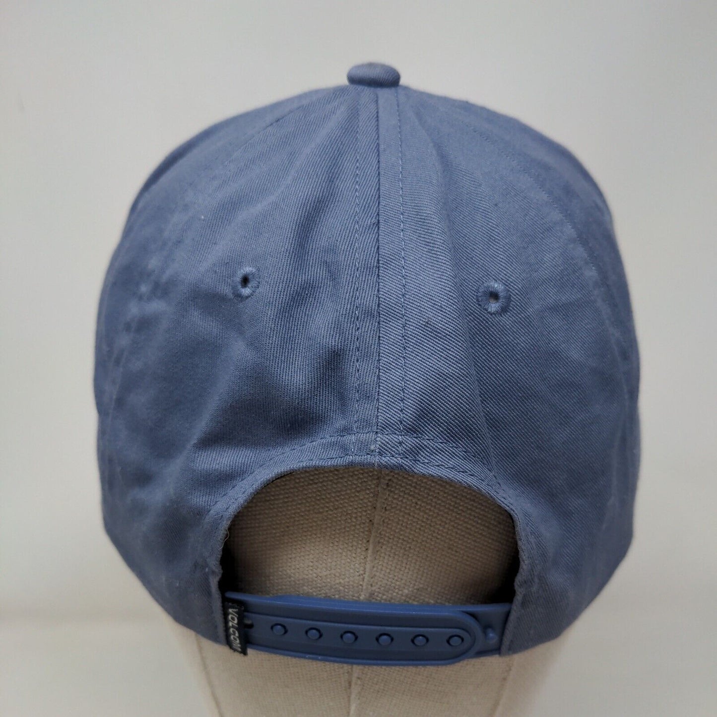 Volcom Made Stone Snapback Hat Blue One Size Adjustable Embroidered 6 Panel