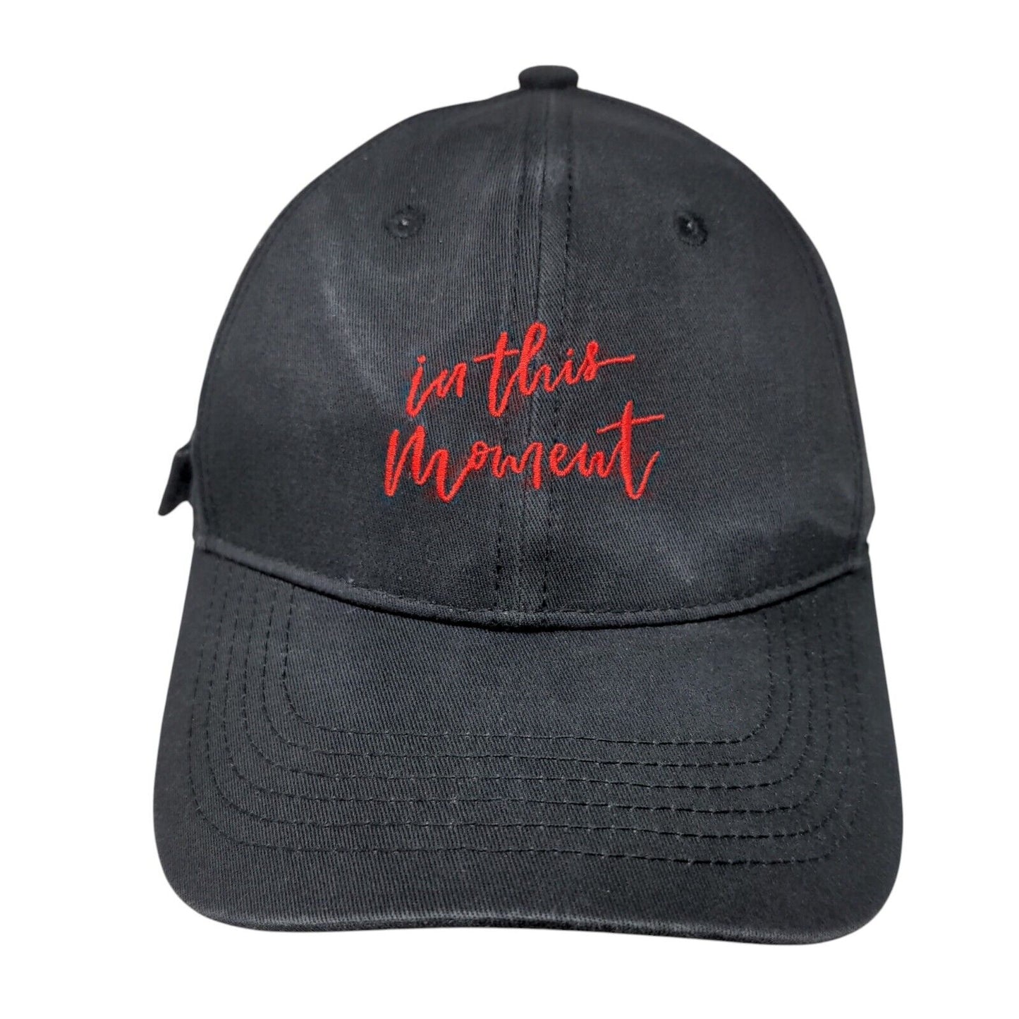 In This Moment Slideback Hat Black One Size Adjustable Embroidered 6 Panel