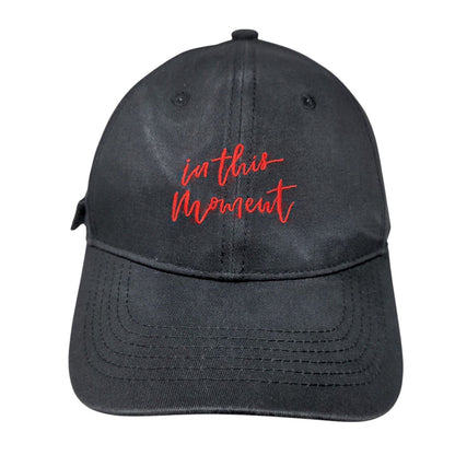 In This Moment Slideback Hat Black One Size Adjustable Embroidered 6 Panel