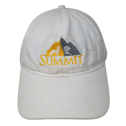 Summit Strapback Baseball Cap White One Size Adjustable 6 Panel Port & Company