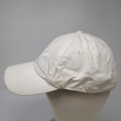American Needle Baseball Cap White One Size Bamboo Cotton Slideback Plain Hat