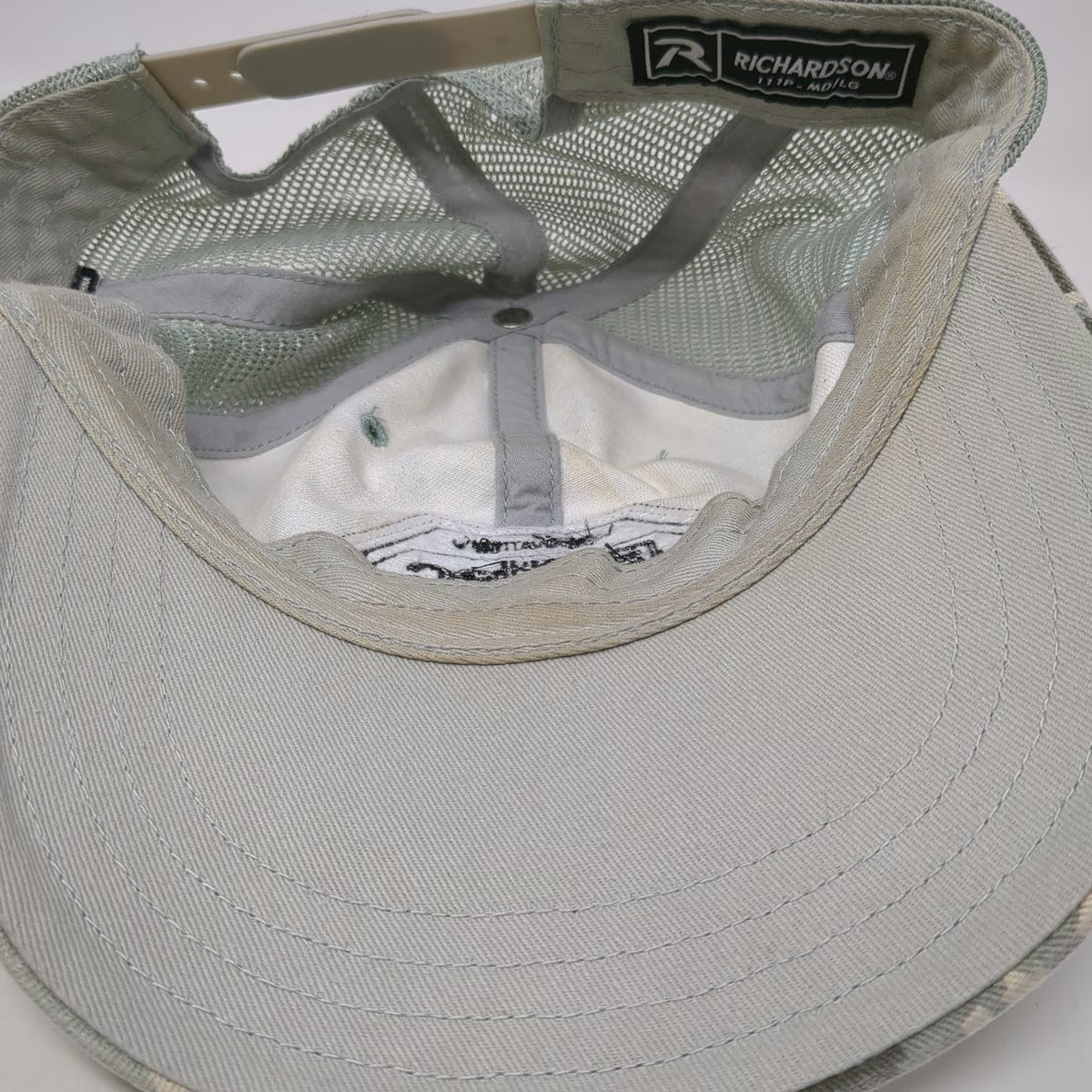 Richardson Trucker Hat Green Size L Digital Camo Mesh Snapback Altec Patch