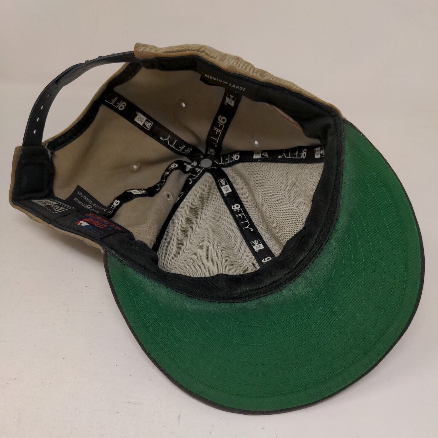 New Era MLB New York Yankees Snapback Hat Tan Size M-L Faded Distressed