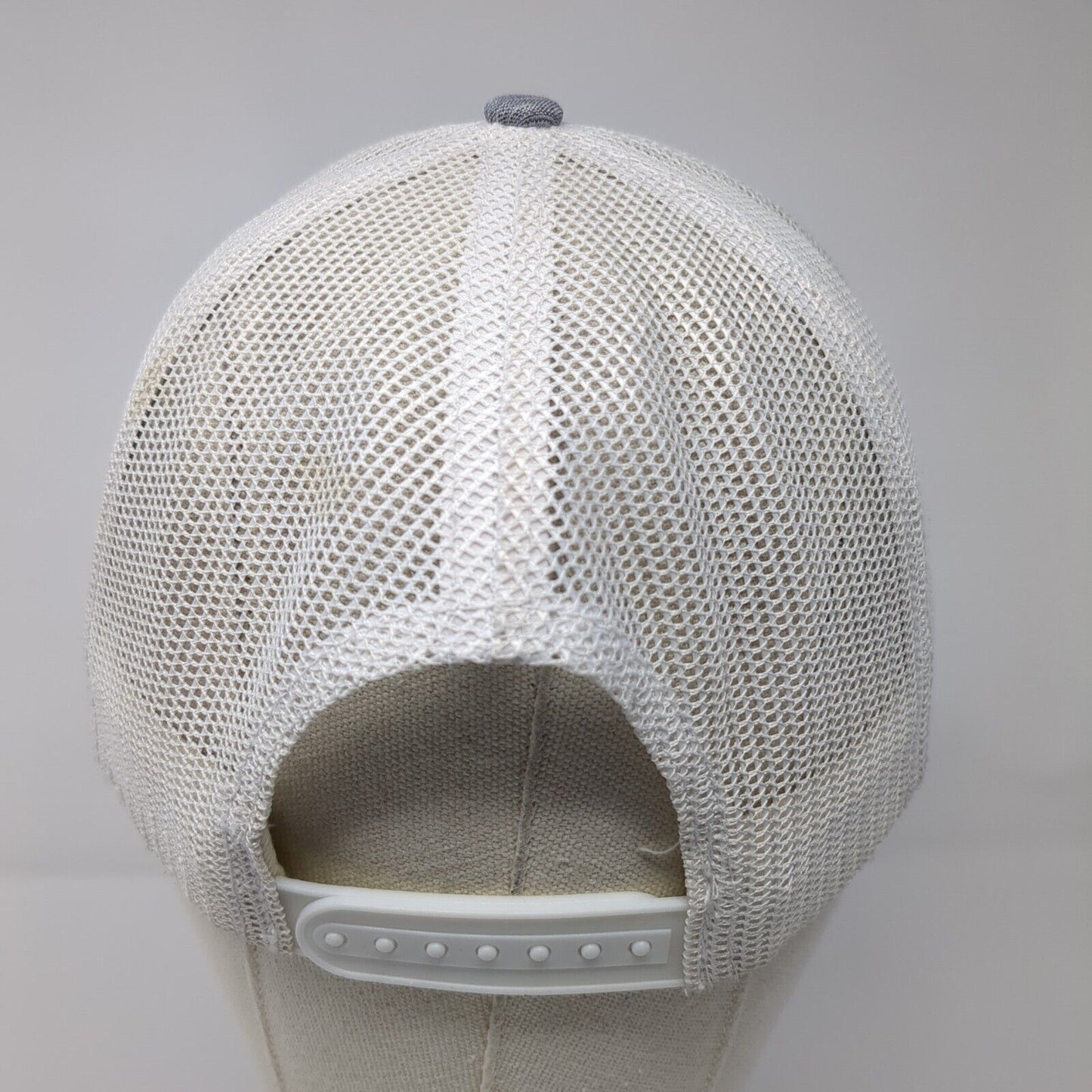 Simplot Grower Solutions Snapback Trucker Hat Gray Mesh Back Quake City Caps