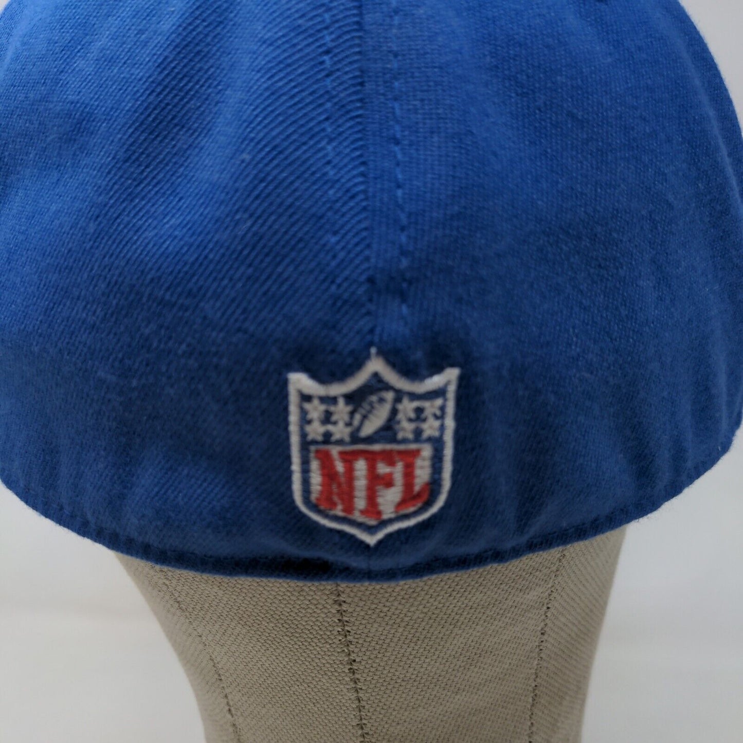 Reebok NFL On Field Men's Fitted Hat Blue White Embroidered Indianapolis Colts