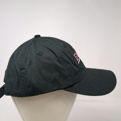 Fight Like a Girl Baseball Cap Black One Size Pink Ribbon Studded Slideback Hat
