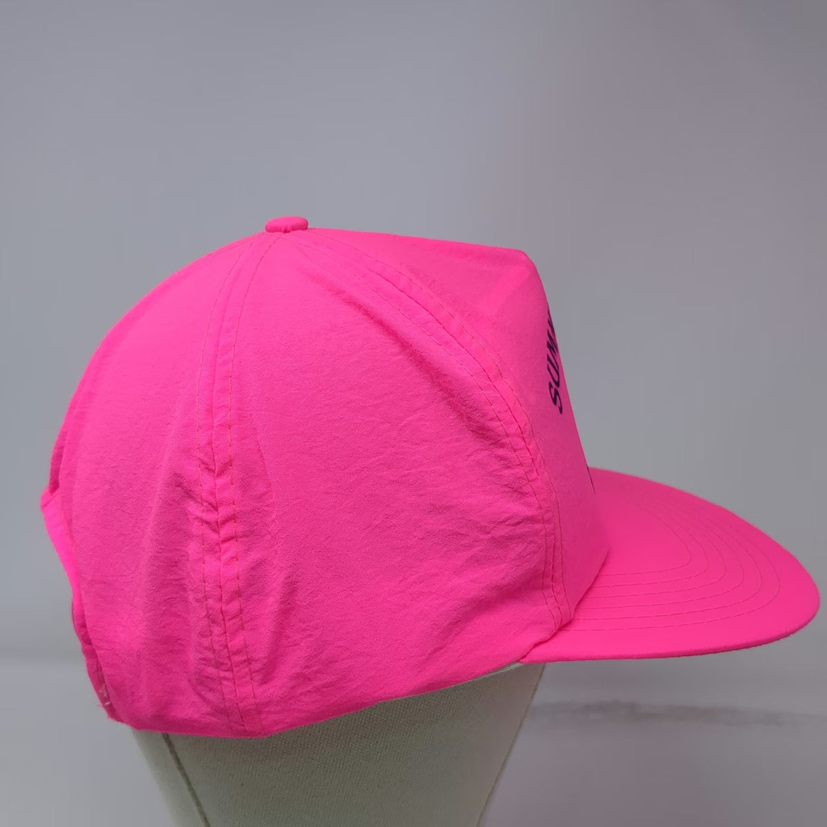 5 Panel Pink One Size Summers Bash 1991 Paradise Utah Nylon Snapback Hat
