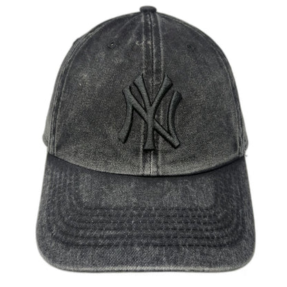 '47 MLB New York Yankees Baseball Cap Black OSFM Washed Cotton Adjustable Hat