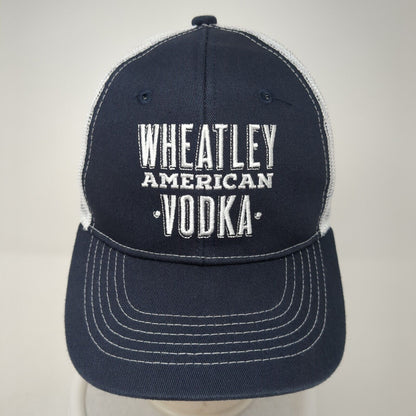 Wheatley American Vodka Snapback Trucker Hat Blue One Size Mesh Back