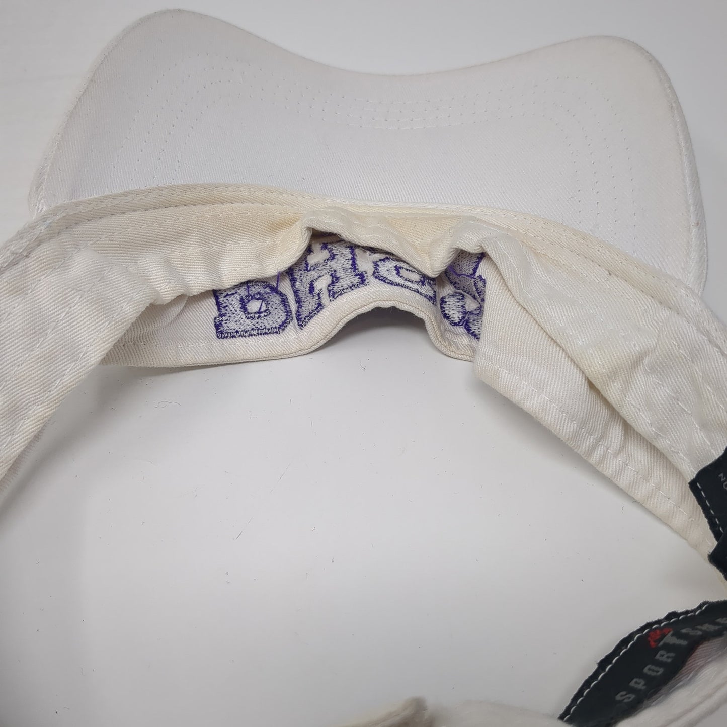 PHS Sun Visor Hat White One Size Adjustable Embroidered Lightweight Sportsman