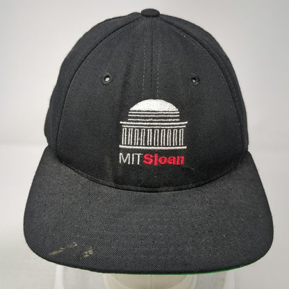 Lenny Snapback Black One Size MIT Sloan Embroidered Hat Green Underbrim USA