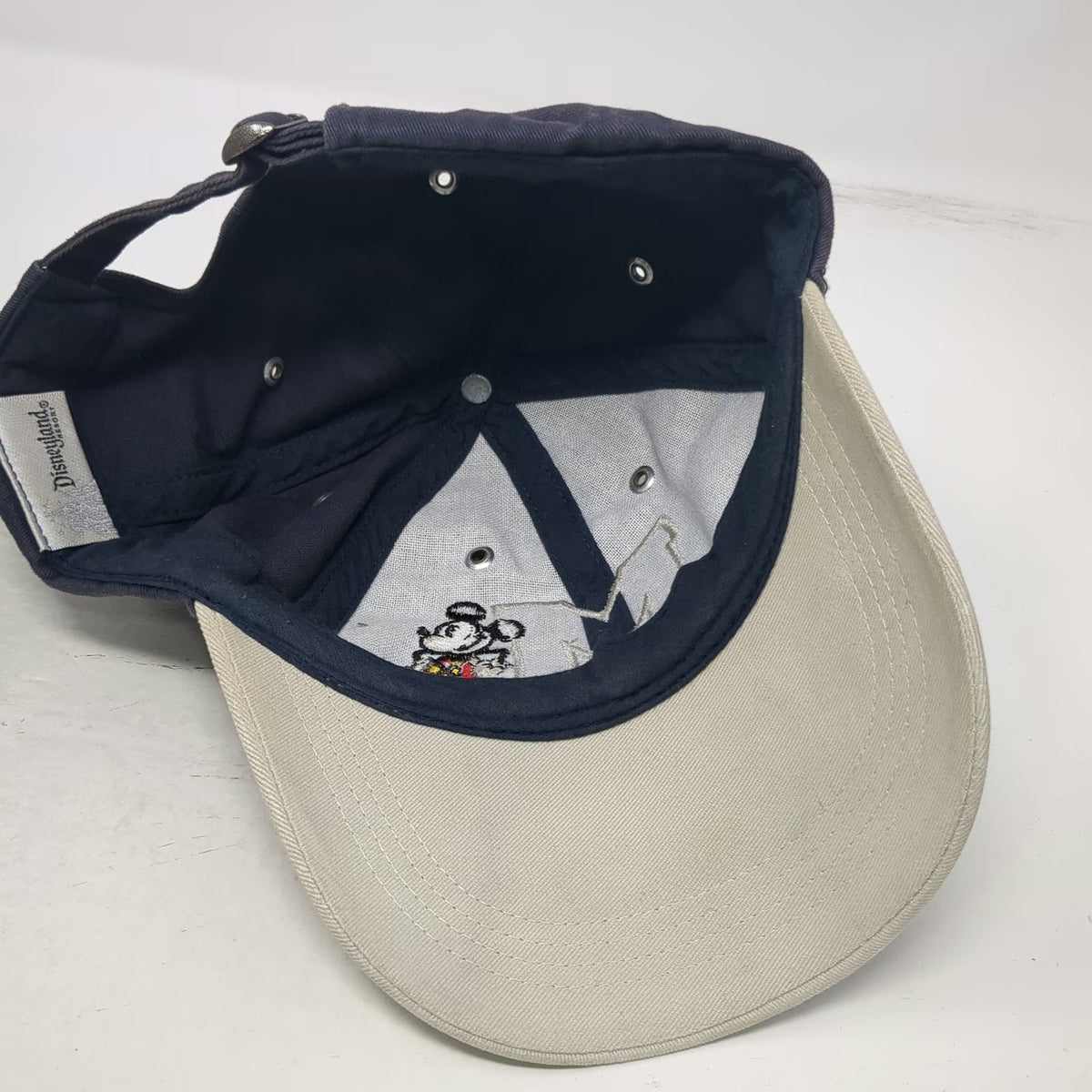 Disneyland Resort Baseball Cap Hat Blue One Size Mickey Mouse M Embroidered