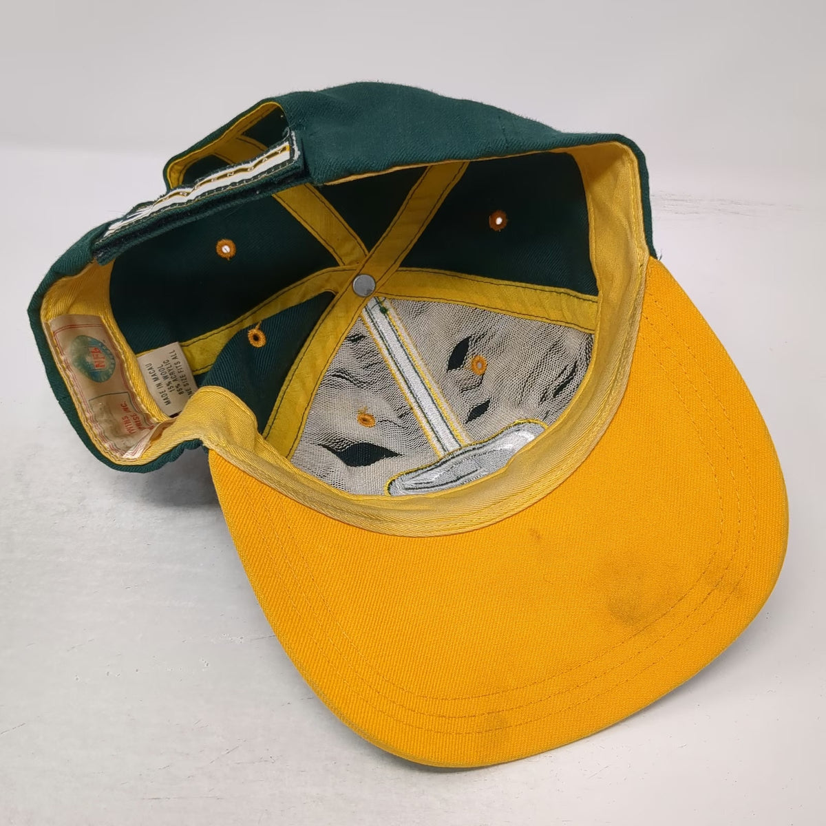 Green Bay Packers NFL Twins Enterprise Green One Size Stripe Strapback Cap Hat