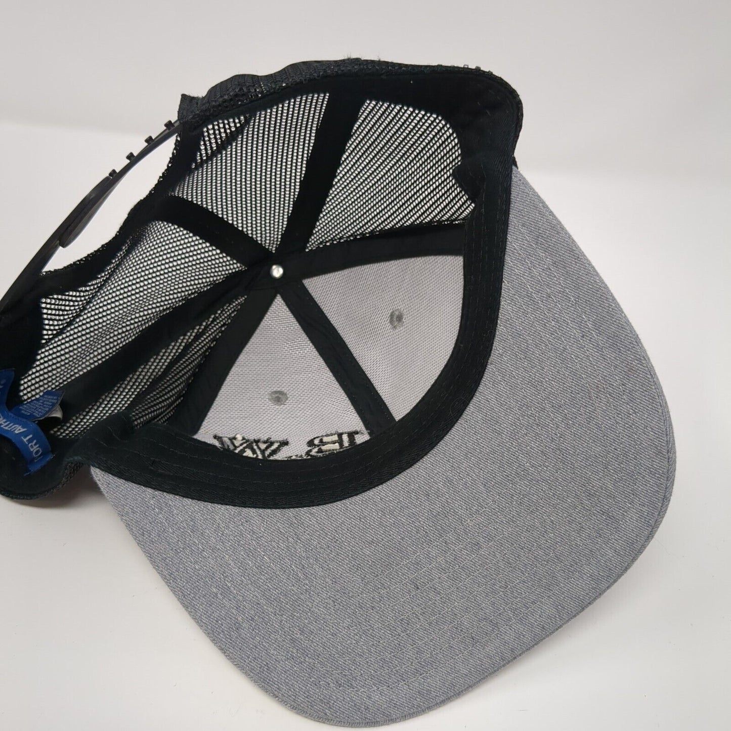 B&W Wrecker Service Snapback Trucker Hat Gray One Size Adjustable Port Authority