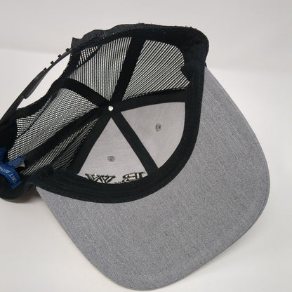 B&W Wrecker Service Snapback Trucker Hat Gray One Size Adjustable Port Authority