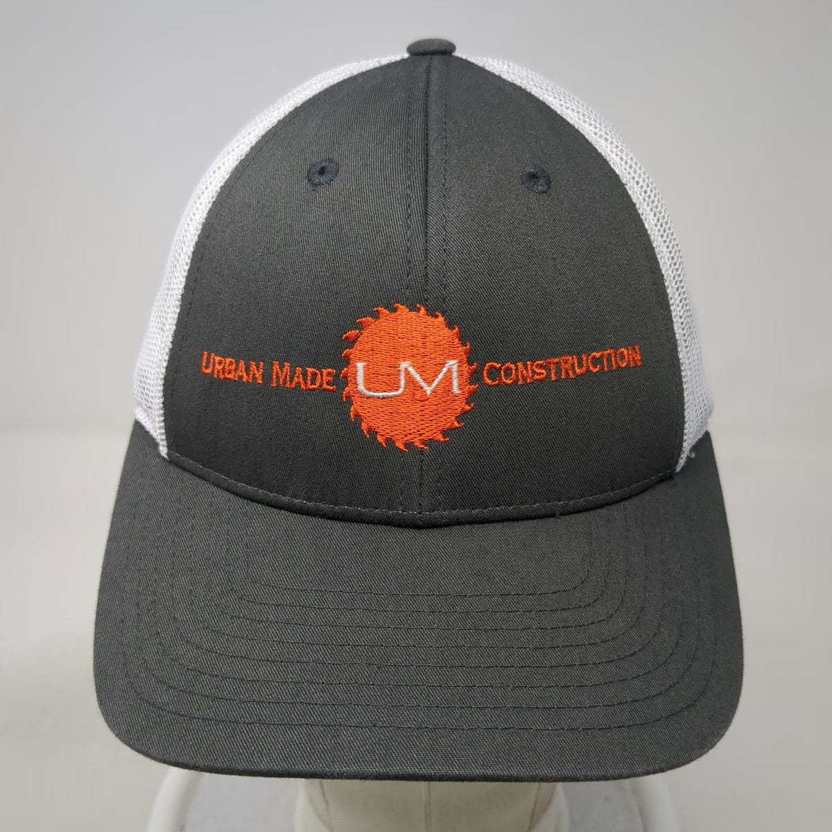 Richardson Trucker Hat Gray S Urban Made Construction Saw Blade Mesh Snapback