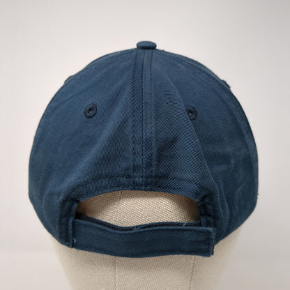 Spudinators Strapback Hat Blue One Size Adjustable Embroidered Port & Company