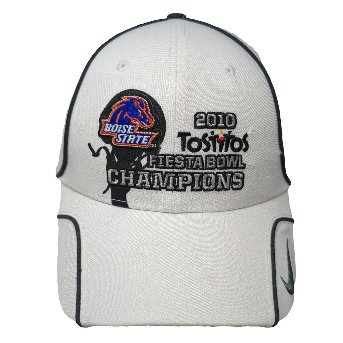 Boise State Broncos NCAA Nike White Baseball Cap One Size Fiesta Bowl Champions