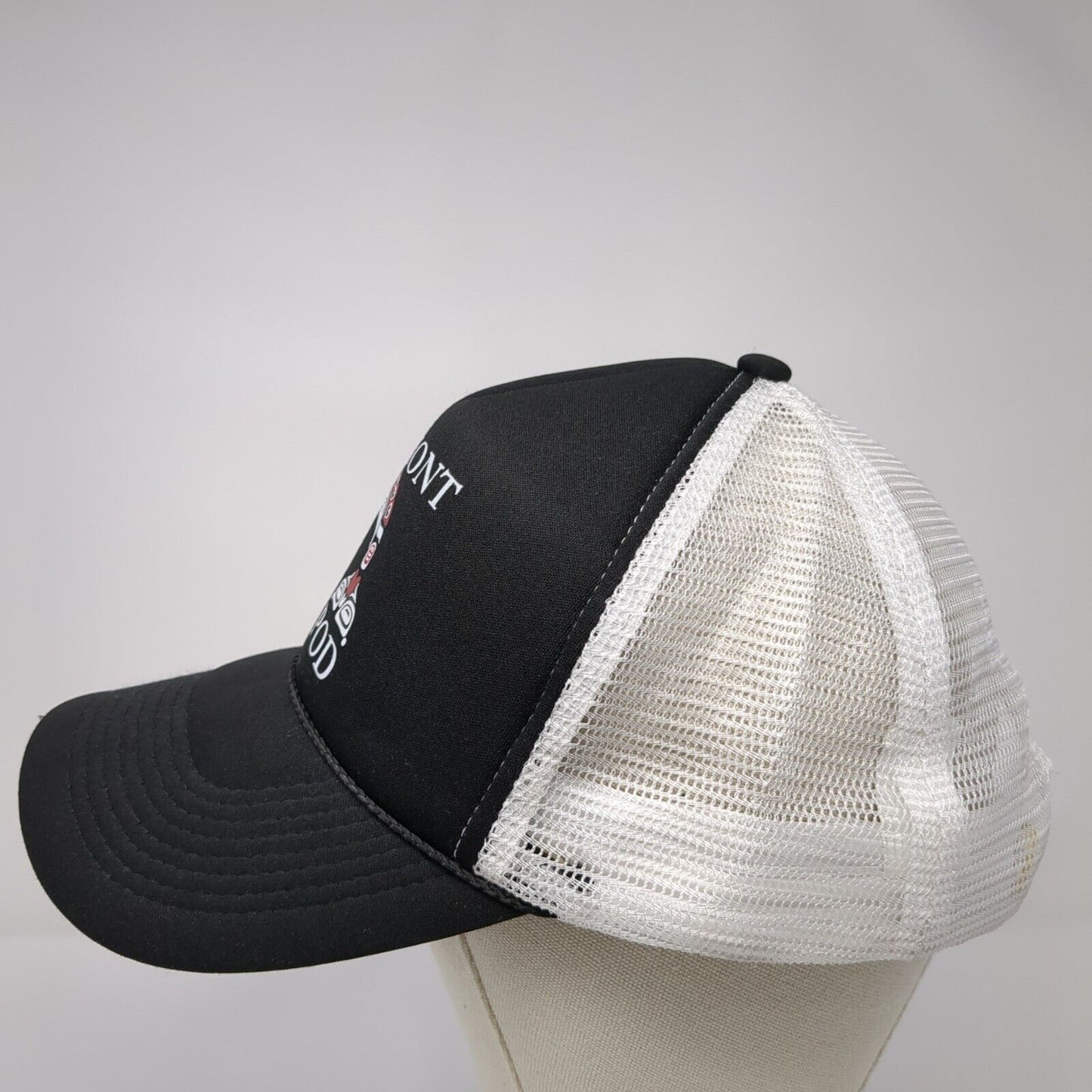 Framont Mod Pod Snapback Trucker Hat Black One Size Adjustable Mesh Back Rope