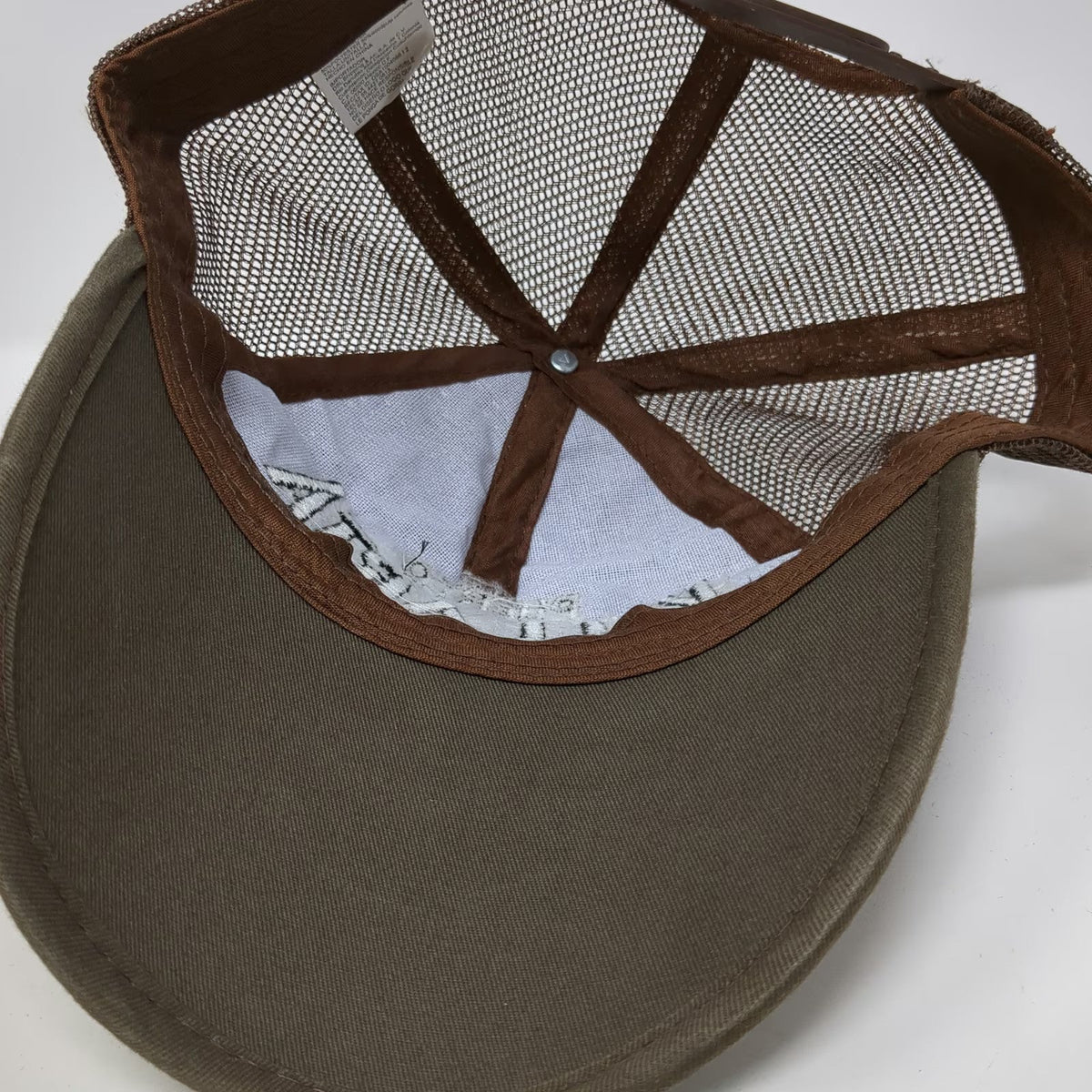 Puerto Vallarta Mexico Brown One Size Trucker Hat Woven Straw Mesh Snapback