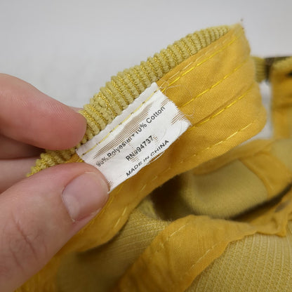 Teva Baseball Cap Yellow One Size Corduroy Adjustable Sport Sandal Patch Hat