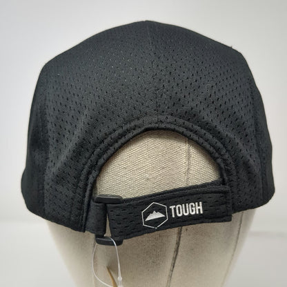 Tough Headwear Baseball Cap Black One Size Mesh Runner Slideback Hat Breathable