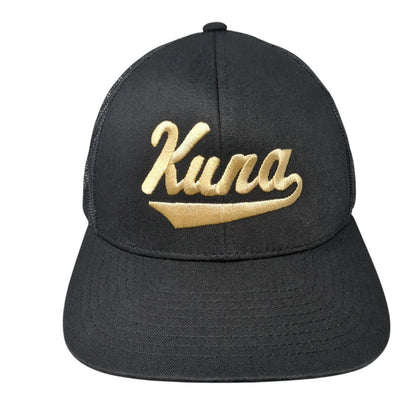 Kuna Snapback Mesh Back Trucker Hat Black One Size Pacific Headwear