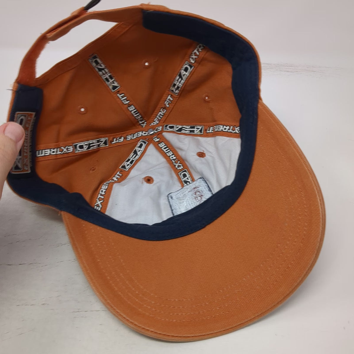 Ahead Baseball Cap Orange One Size PGA Tour Logo American Flag Embroidered Hat